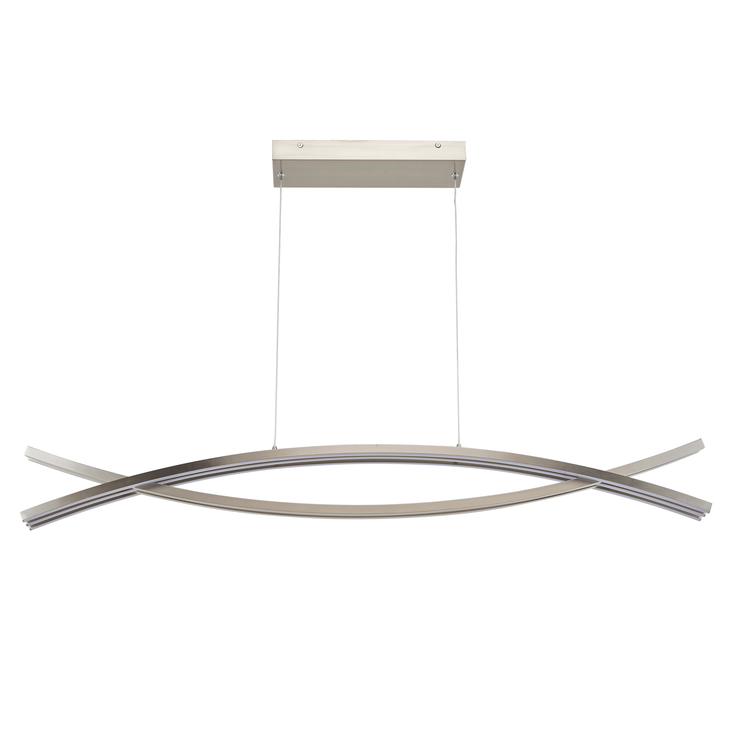 10017PN-BN Wishbone Crossed Frame Pendant