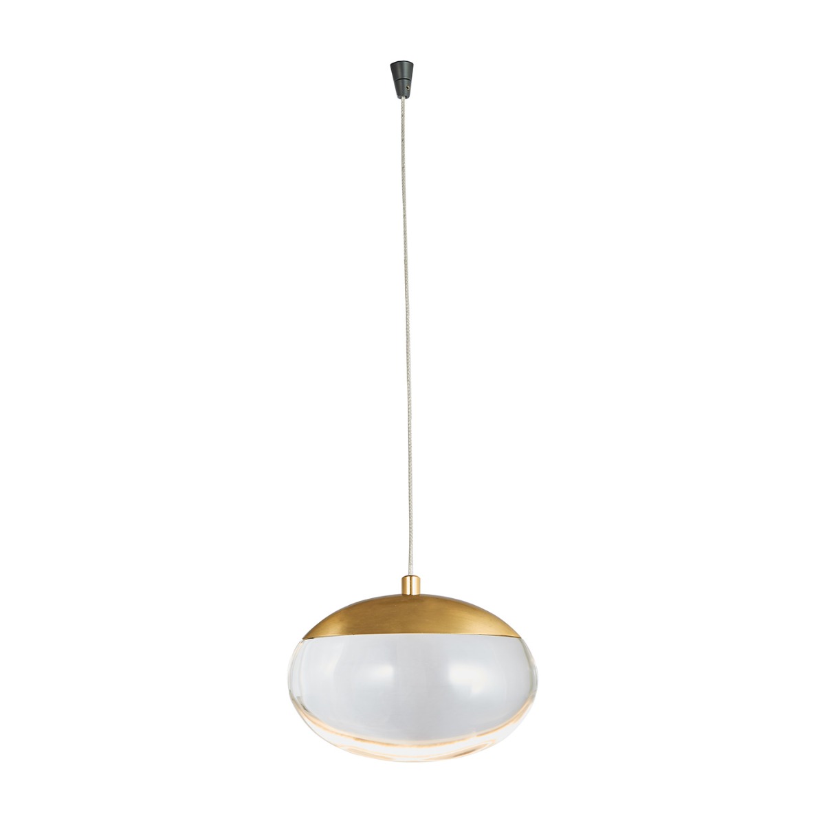 10060PN-MB.BB Athena Teardrop Crystal Glass Pendant Includes 120" Cord and Uni-Jack Plug