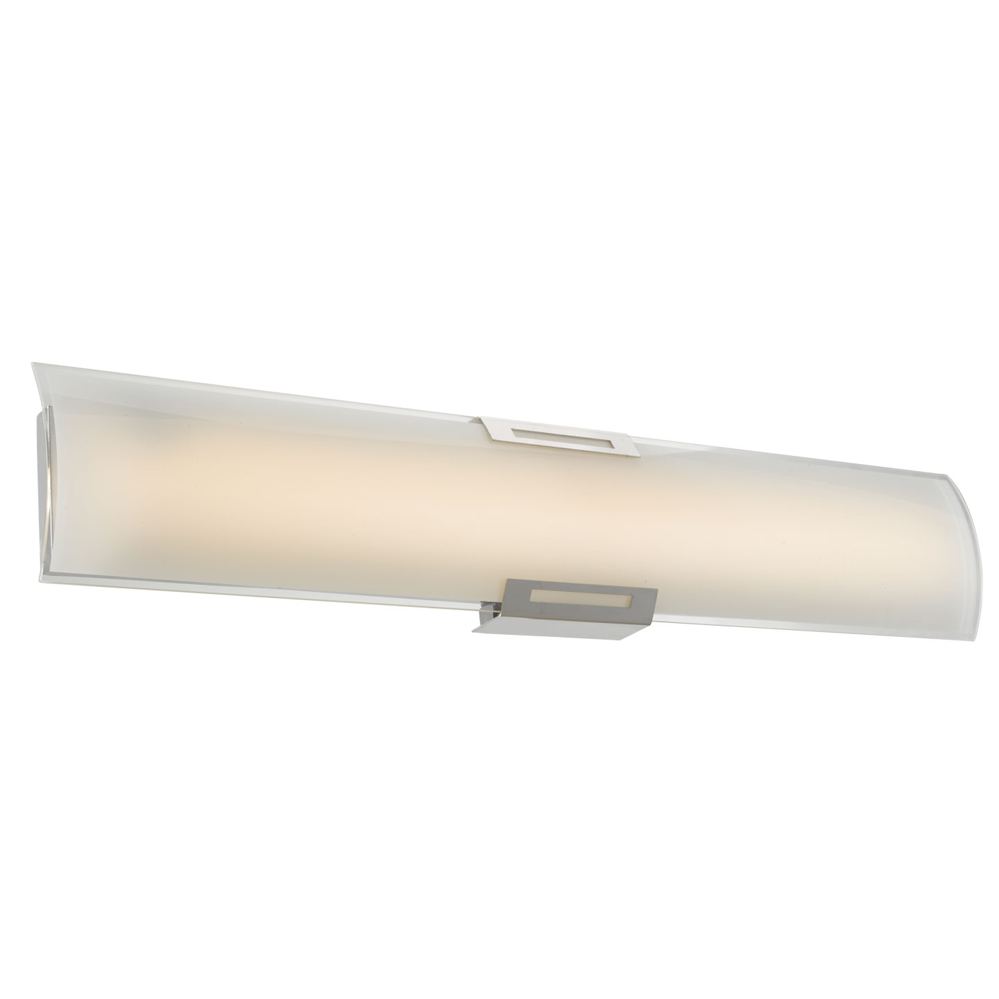 Curved Gass Panel LED Vanity