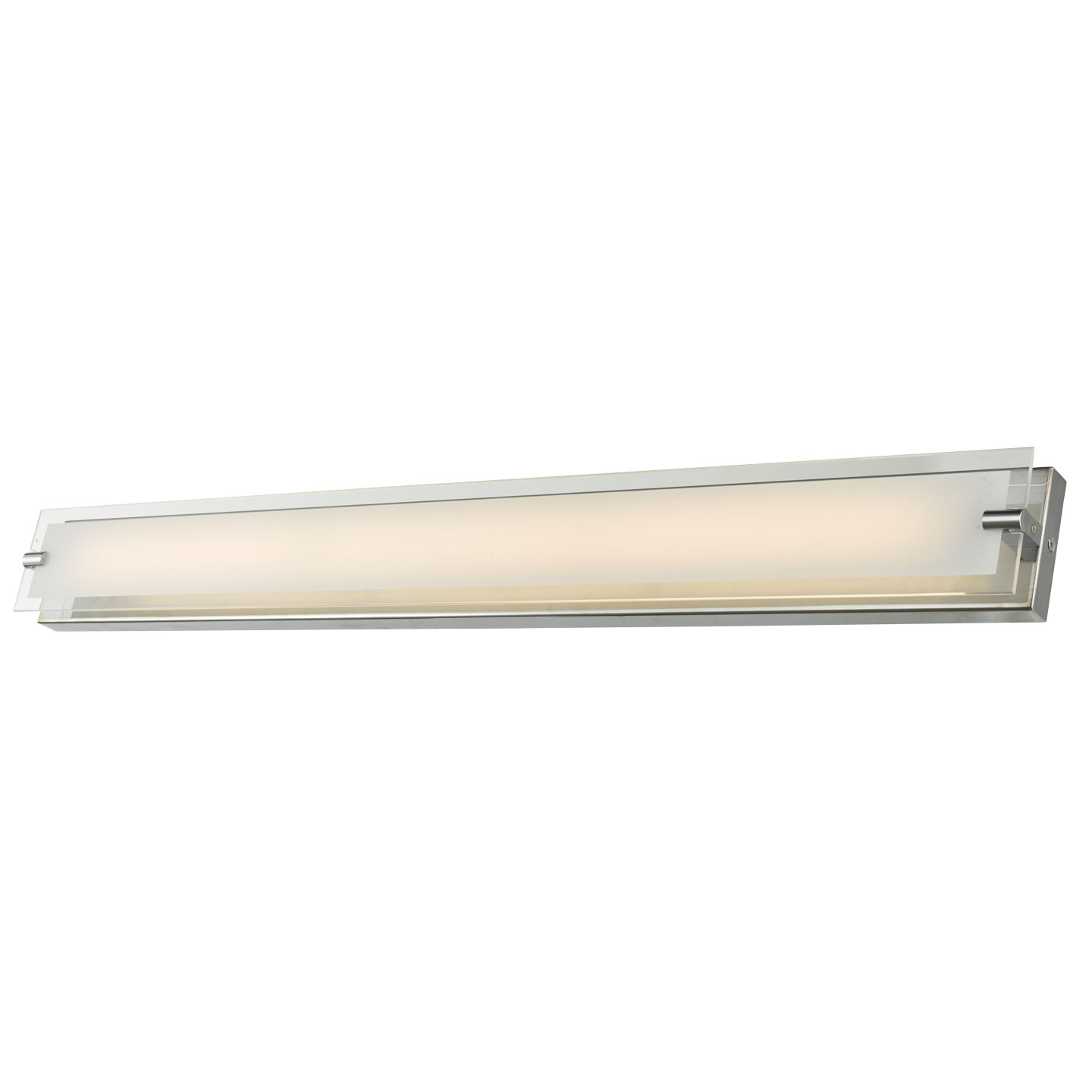 29" Vanity with Edged Frosted Glass Panel and High Output Dimmable LED