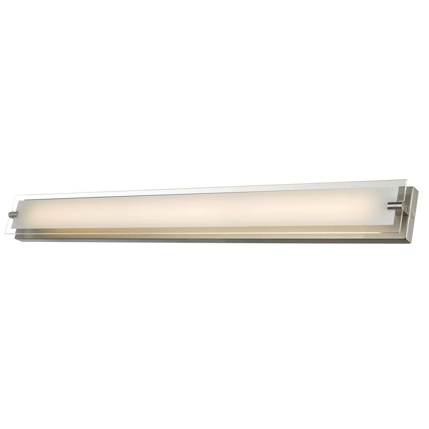 40" Vanity with Edged Frosted Glass Panel and High Output Dimmable LED