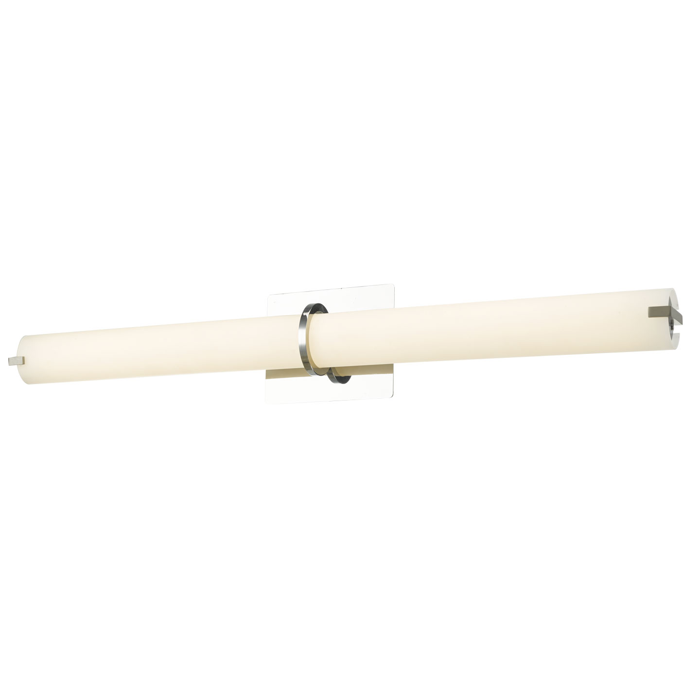28" Vertical or Horizontal Mount Round Glass Vanity-Wall Fixture with High Output Dimmable LED