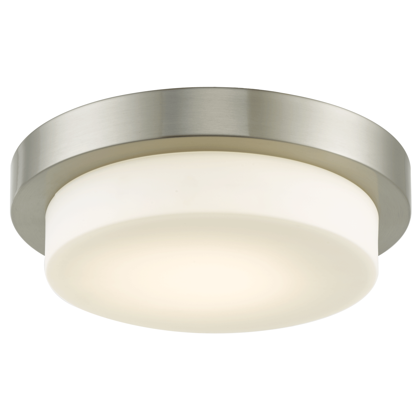 11" Stepped Opal Glass Flushmount with High Output Dimmable LED