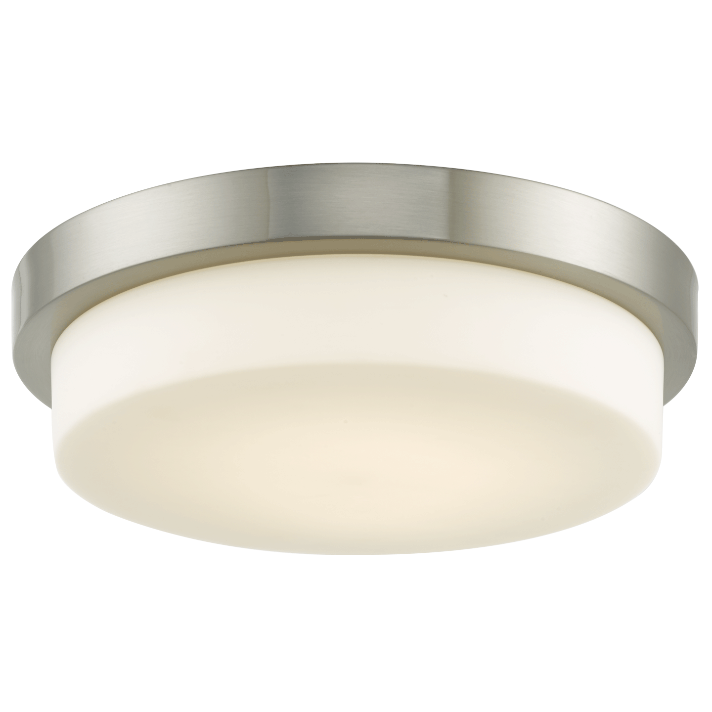 13" Stepped Opal Glass Flushmount with High Output Dimmable LED