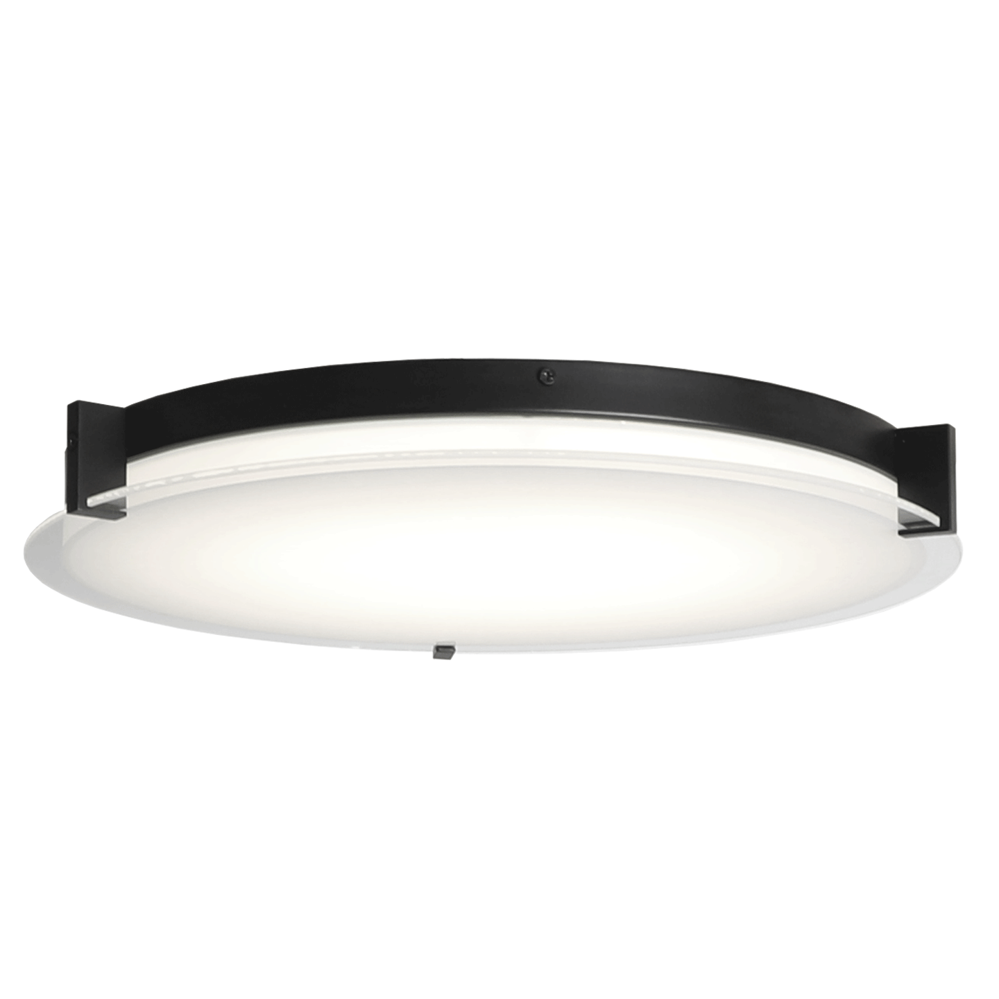 Flat Round Glass Low profile Flushmount