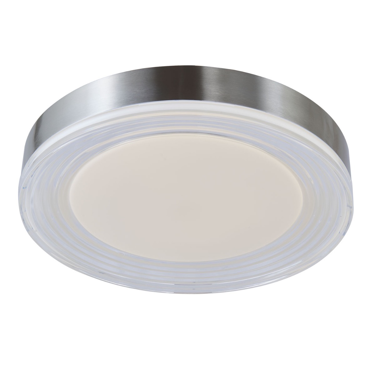 3CCT 16" Ribbed Acrylic Low Profile Flushmount