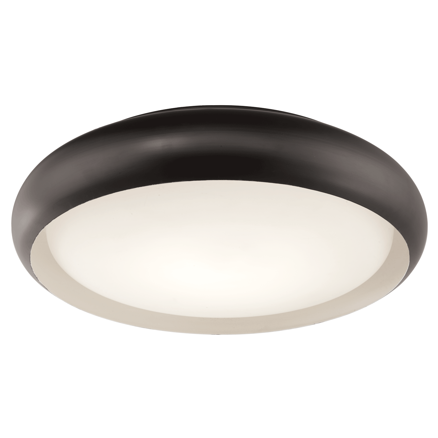 18" Curved Metal Frame with Opal Glass Diffuser