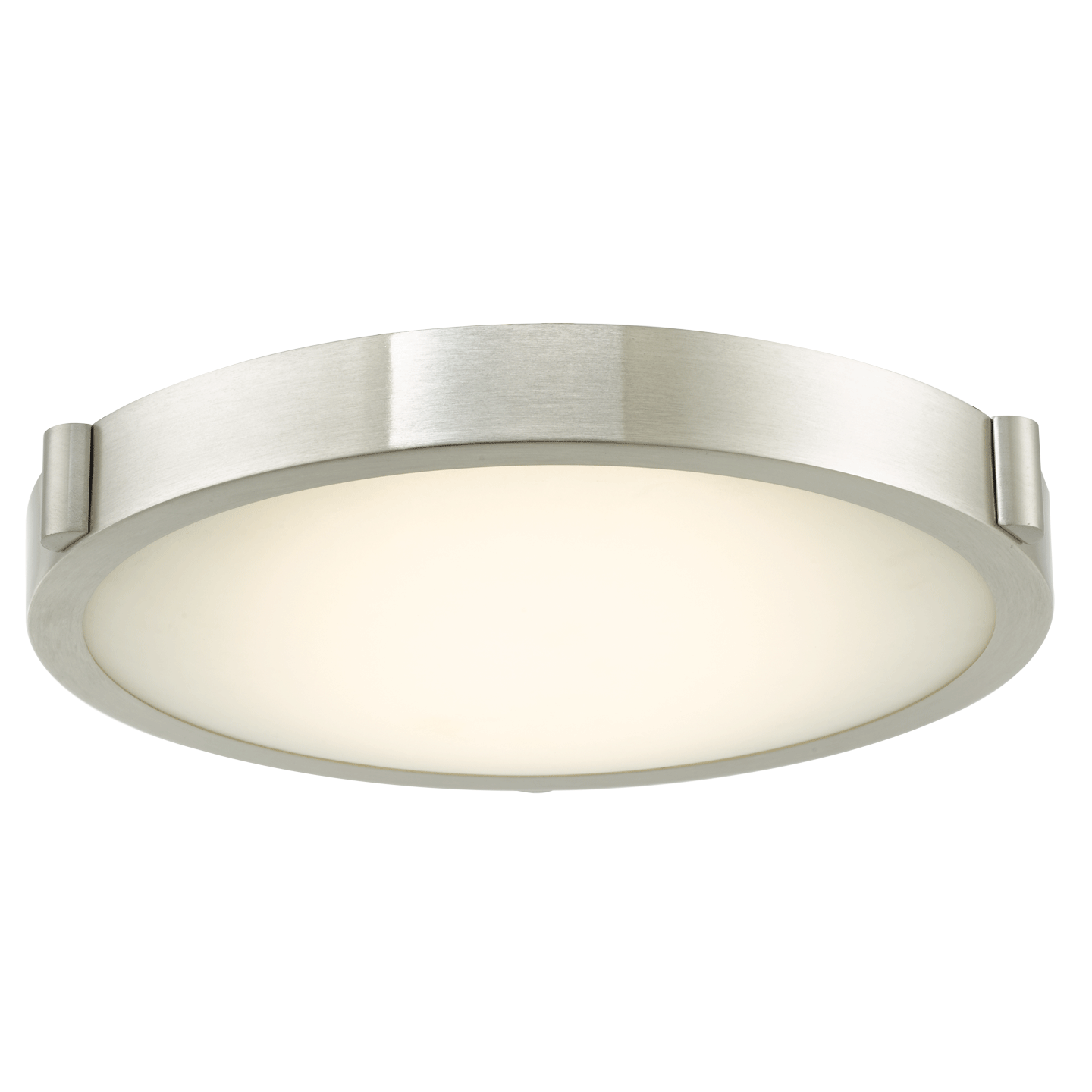 11" Low Profile Frosted Glass Flushmount with High Output Dimmable LED