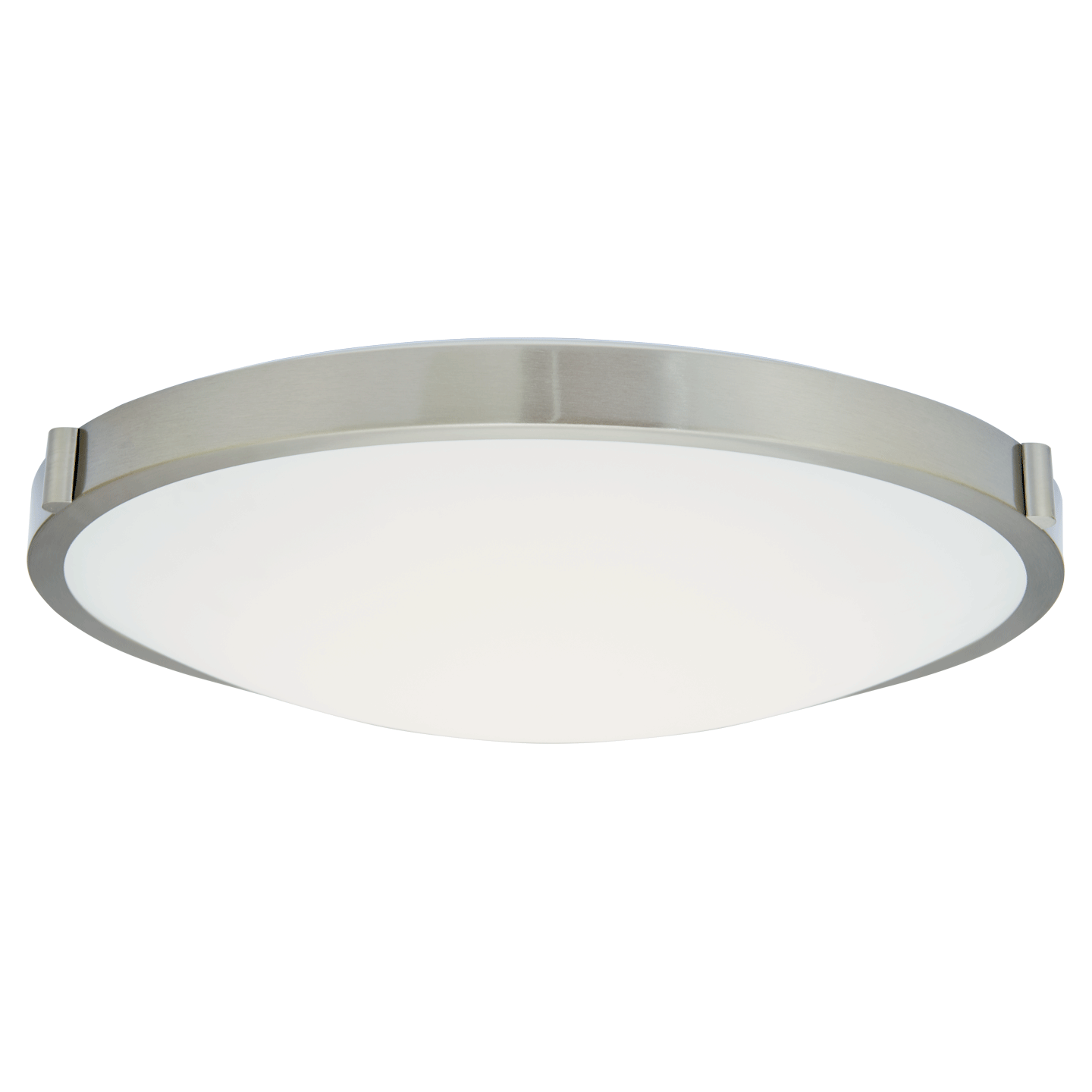 20" Low Profile Frosted Glass Flushmount with High Output Dimmable LED