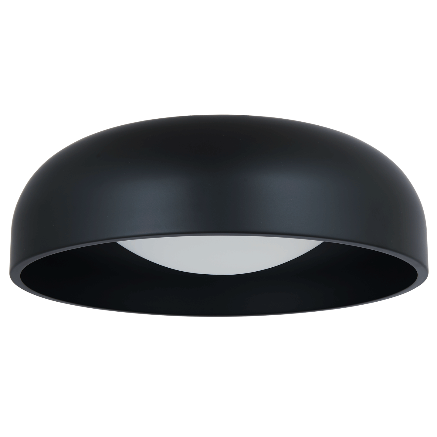 30076FM-MB Lynx 17" 3CCK Inner Curve Flushmount with Opal Glass Diffuser