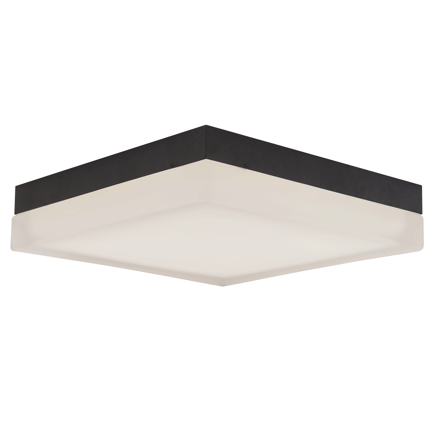 9" Square Moulded Glass Flushmount