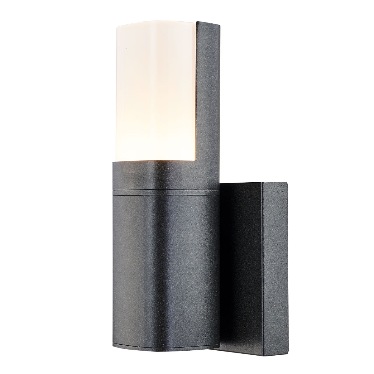 Outdoor Wall Sconce with Single Rotational Polycarbonate Diffuser