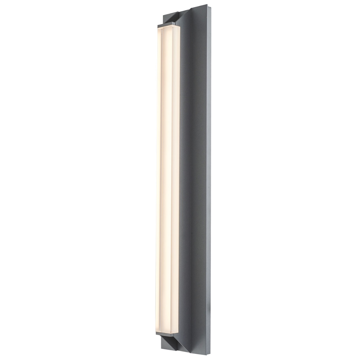 28" Outdoor Wall Sconce with Frosted Glass Diffuser
